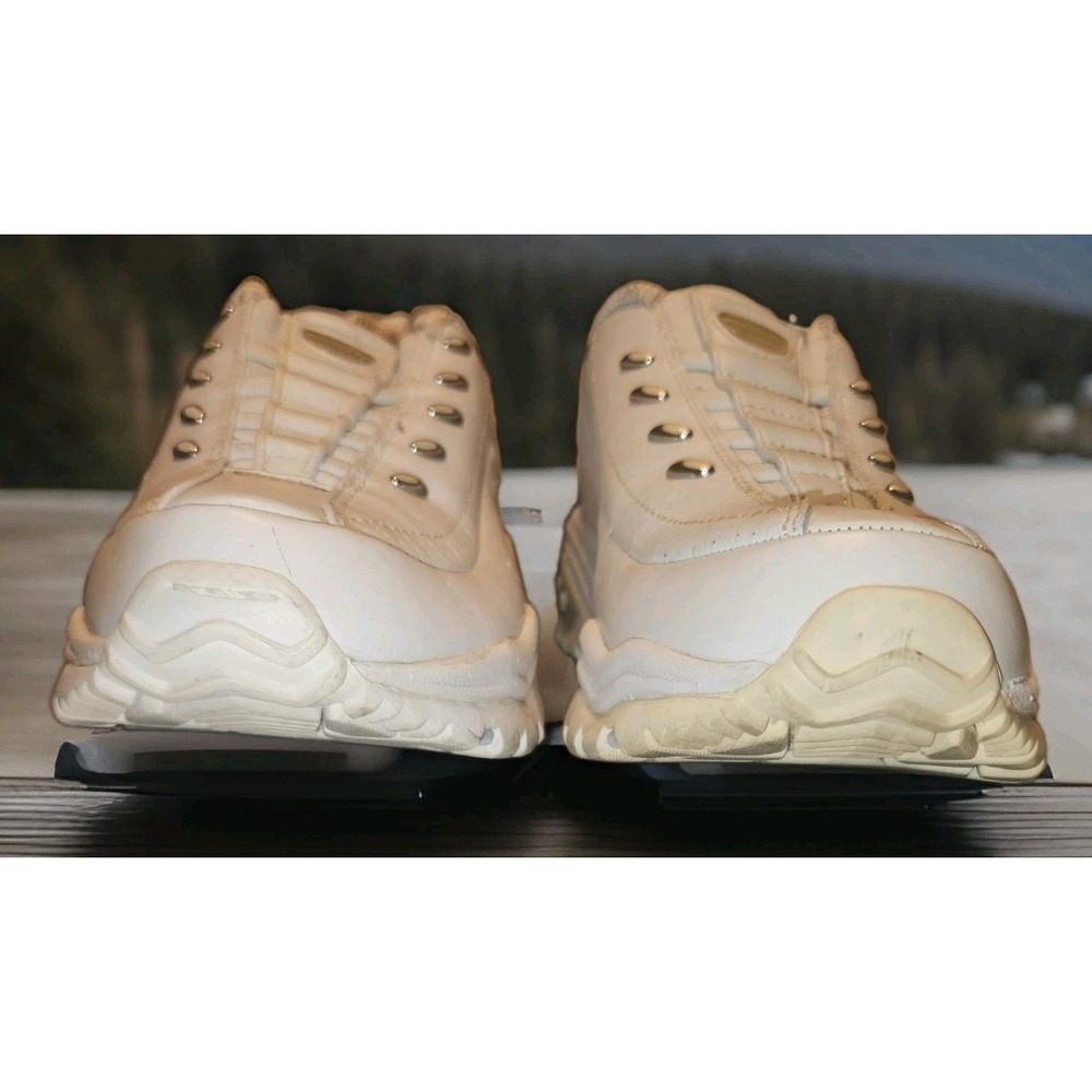 Skechers Sport Premium Premix 1704 White Leather Slip On Sneakers Womens Size 8